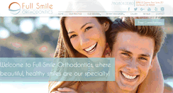Desktop Screenshot of fullsmileorthodontics.com