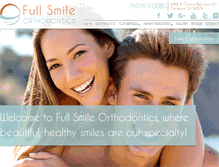 Tablet Screenshot of fullsmileorthodontics.com